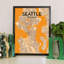 Seattle City Map - No Frame Print-1327293150