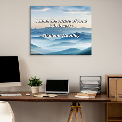 Artsy Quote "I think the future of food is in insects." By Shailene Woodley Gallery Wrapped Canvas