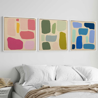 " Chromatic Rhythms " by Golden Glow Interiors 3 - Pieces