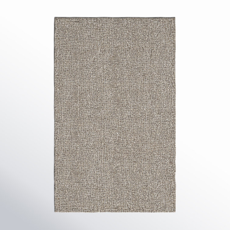 Britley Handmade Tufted Wool Brown/Ivory Area Rug