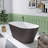 67'' x 30'' Acrylic Freestanding Bathtub Contemporary Stand Alone Deep Soaking Tub with Center Drain-94375458