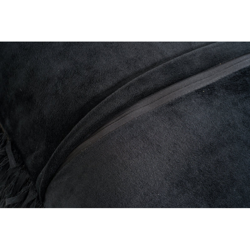 Housse et insert d'oreiller carré, Noir