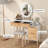 Vanity Desk With 3 Adjustable Lighting Modes Mirror, With 4 Drawers & Cushioned Stool,Adjustable Storage Cabinet
