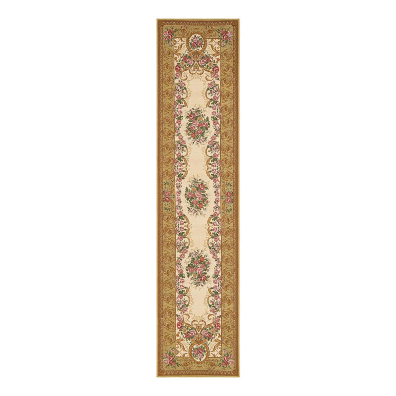 Indoor/Outdoor Traditional Area Rug, Runner 2'7" x 12'