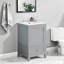 Meuble-lavabo de 20 po avec lavabo en céramique-787823310