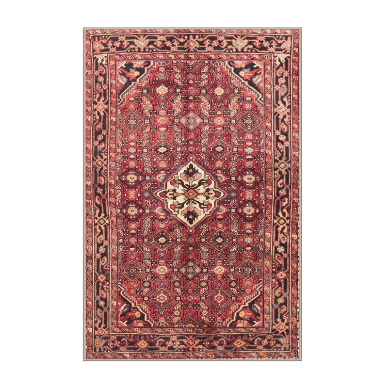 Tapis rouge à motif sud-ouest, Rectangle 2 pi x 5 pi