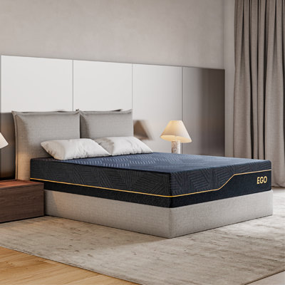 EGOHOME 14" Firm Copper Infused Gel Memory Foam Mattress - USA Made