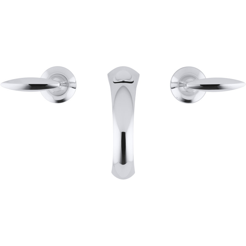 Alteo Widespread Bathroom Faucet with Drain Assembly, Polished Chrome