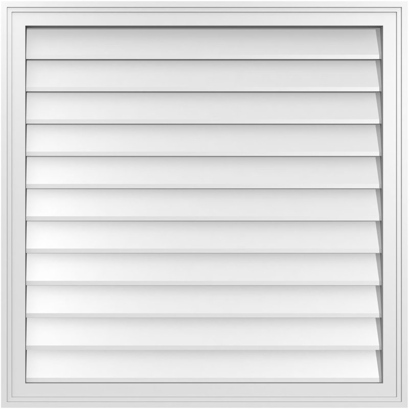 Cadre en brique, brun clair apprêté, H 34 po x l 34 po x P 1,5 po