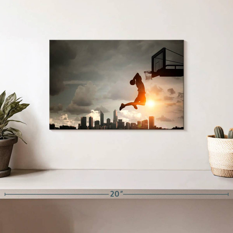 Sireci Basketball Dunk, 8" H x 12" W