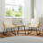 Ensemble bistro 3 pièces avec table basse Boho et 2 chaises avec coussins et coussins-110257865