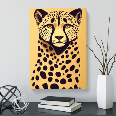 Cheetah Scandinavian - Wrapped Canvas