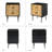Alexandera 19.7" W 2-Drawer End Table with Metal Legs-60942570