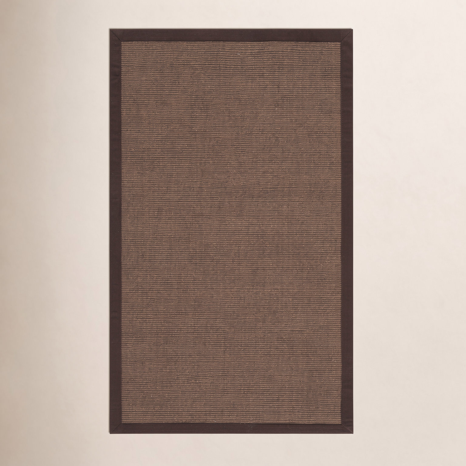 Brown Hand-Woven Jute Rug, Rectangle 3' x 5'