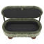 Banc coffre ottoman moderne en velours côtelé, multifonctionnel pour salon, chambre et entrée, vert-598088895-598088891