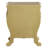 Davis 3-Drawer Cabriole Nightstand, Gold Finish