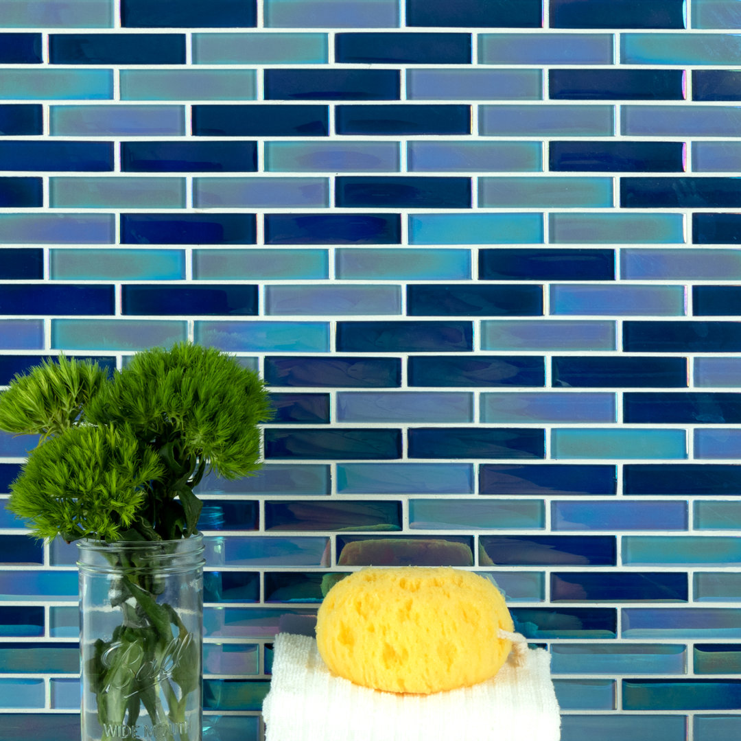 Reflections 1" x 4" Glass Linear Mosaic Tile WS Tiles® 