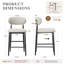 Yes Upholstered Bar Stool with Iron Frame-1045090868