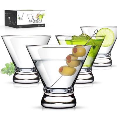 Ensemble de 4 verres à cocktail Martini