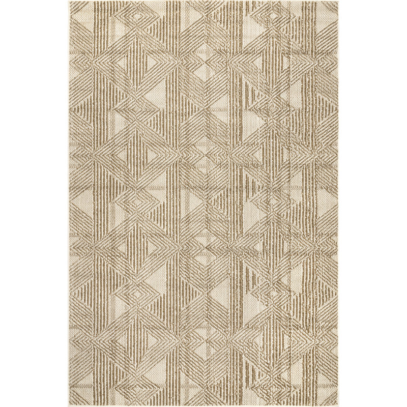Trinity Textured Abstract Diamonds Area Rug, Rectangle 5'3" x 7'6"