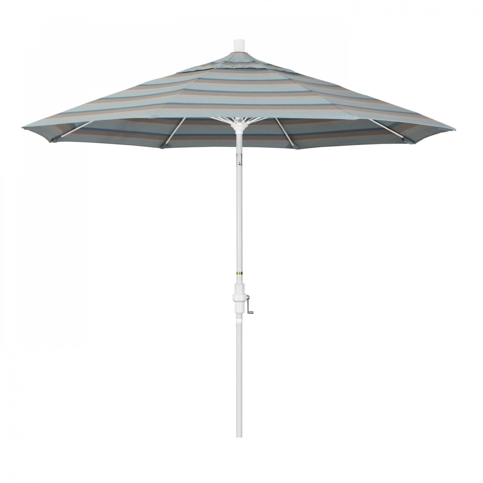 Maria 9' Sunbrella® Umbrella, White, Gateway Mist Sunbrella®