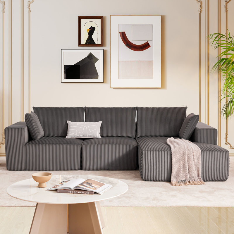 Canapé modulaire Boneless, Gris