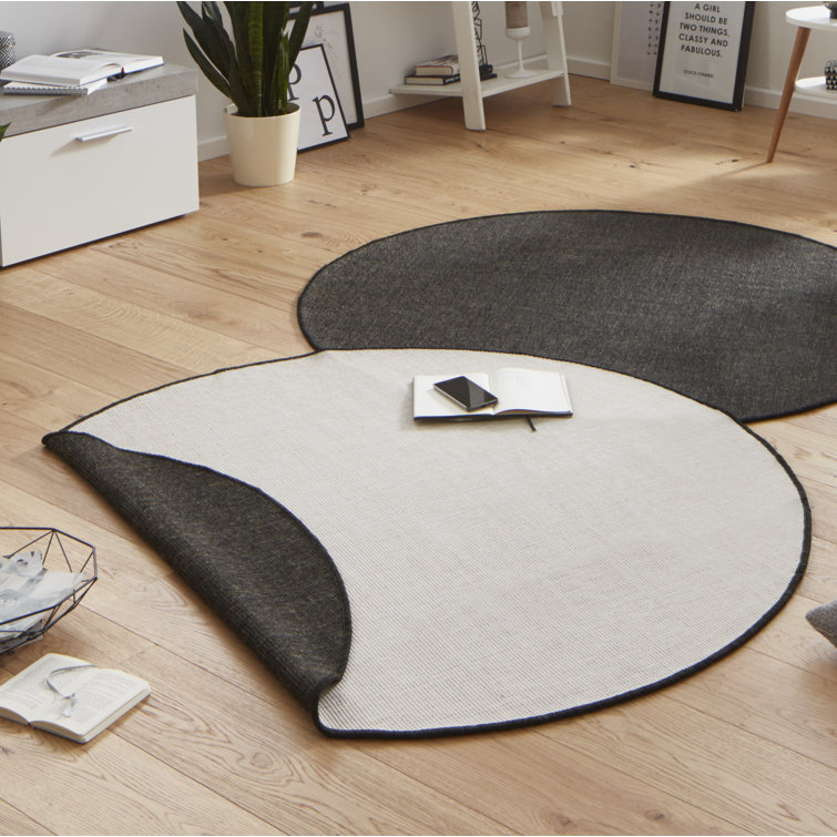 Uni Miami Flatweave Black Rug