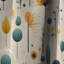 Rideau occultant en velours scandinave Mid-Century Harmony II - 1 panneau-107539052