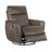 Cax Swivel Glider Manual Reclining Chair, Tab Pull, Dark Brown Leather-119906969