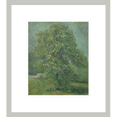 Cheval châtaignier en fleurs par Vincent van Gogh, impression giclée encadrée