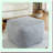 Square Comfort Ottoman - Grey | Bean Bag Chair Cover | Foot Stool Rest | Living Room Bedroom Decorative Pouf Cover | Unstuffed Poufs