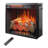 Infrared Heating Electric Fireplace Insert, with Realistic Log Flame, Remote Control, and Overheating Safety