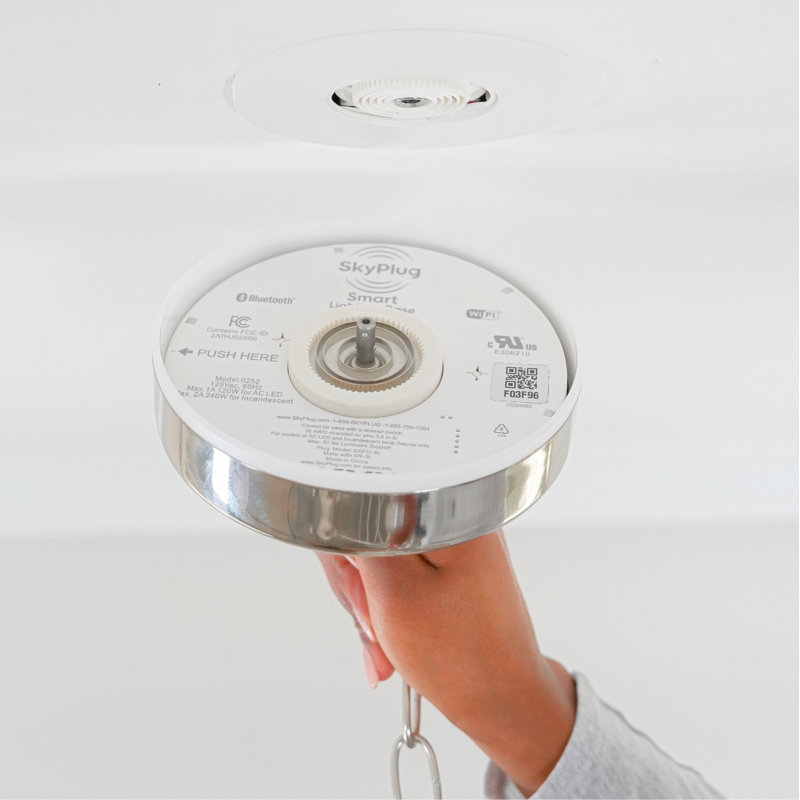 SkyPlug Smart Kit - Easy Lighting Installation - Carina, Brushed Nickel