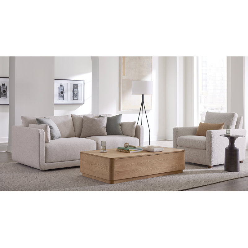 Eva Sofa (85"), Performance Weave - Basil