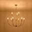 Lustre en métal 9 lumières Farmhouse 