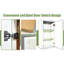 Armoire murale blanche en bois massif avec 1 porte et 2 tablettes pour une utilisation multifonctionnelle dans le salon de cuisine de la salle de bain, l 9 po x P 12 po x H 36 po, rangement réglable imperméable