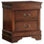 Table de chevet 2 tiroirs Brown Cherry