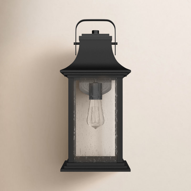 Grant Outdoor Wall Lantern, 19" H x 8.5" W x 9.5" D, Bronze