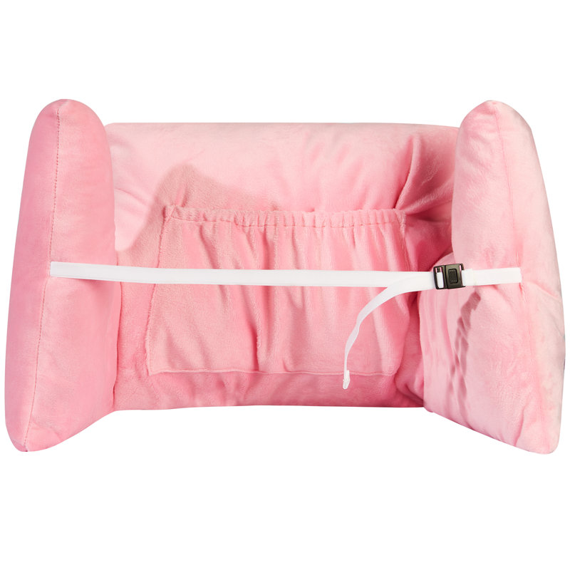 Cheer Collection Polyester Plush Pillow, Pink