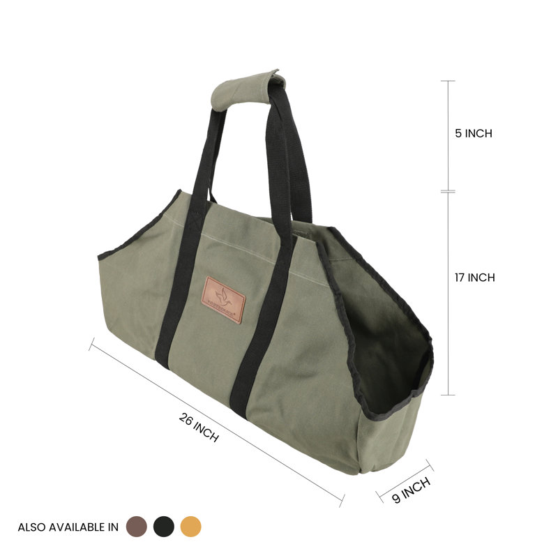 Toile transporteur de bois de chauffage, Olive