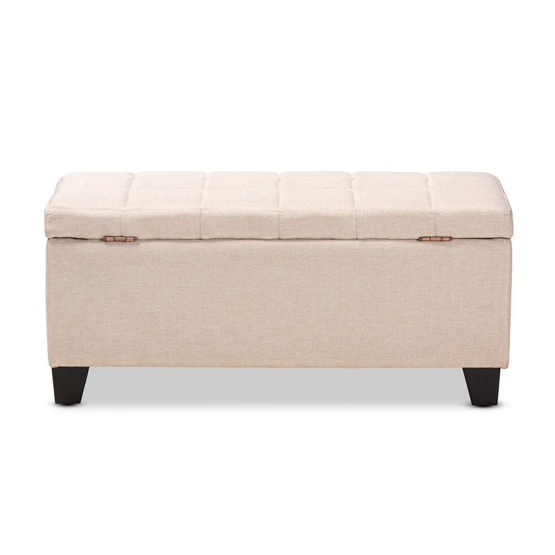 Joscelynn Upholstered Ottoman, Beige