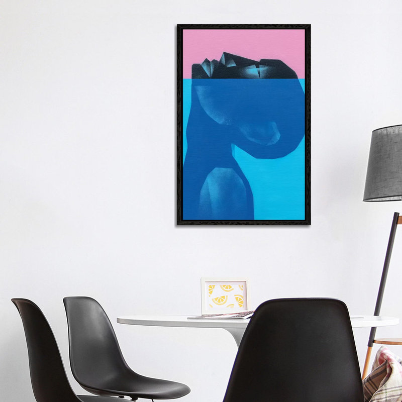 Peace In Water by VCalvento - Print on Canvas, 101.6 cm H x 66.04 cm W, Black Framed