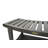 Coastal Vogue Harmony 30" Teak Shower Bench with Shelf Antique Gray Shower Bench for Inside Shower