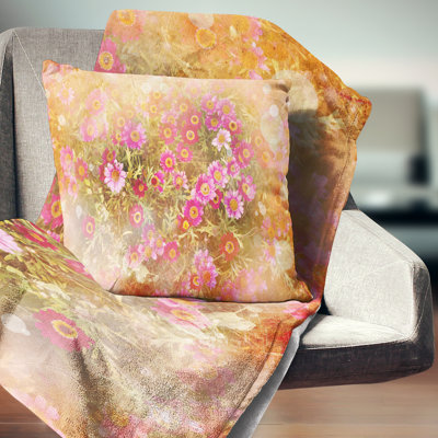 Floral Throw Pillow