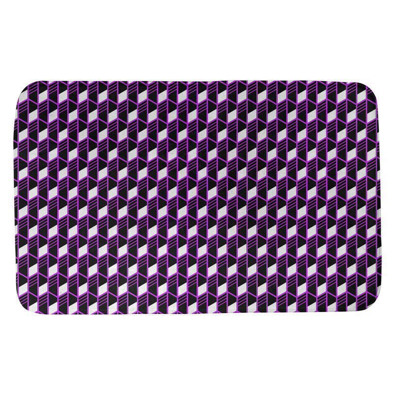 Tapis pour salle de bain Leffel, l 23 po x L 36 po, Violet