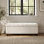 Banc ottoman avec rangement, surface en polyuréthane, pieds en bois d'hévéa, capacité de charge de 136 kg-889617889-889617901