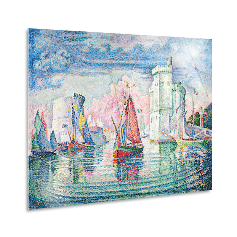 Entrance To The Port Of La Rochelle by Paul Signac - No Frame Print, Plastic/Acrylic, 70cm H x 100cm W