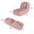 Upholstered  Dog Bed For Adults And Pets, Foldable Lazy Sofa Bed With 5 Adjustable Position, Includes 2 Soft Pillows For Bedroom, Living Room, Reading Corner(Pink)-1643986427