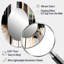 Décoration abstraite abstraite formes transitionnelles IV - miroir ovale noir-2020028823
