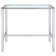 Julessa Glass Top Metal Base Dining Table